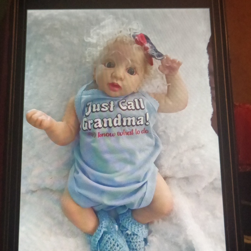 Charming Baby Doll in Blue Outfit